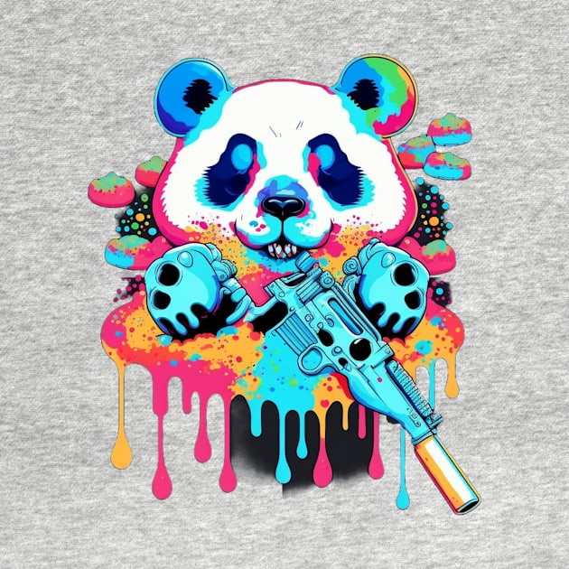 Panda With Guns and Candy by Bam-the-25th